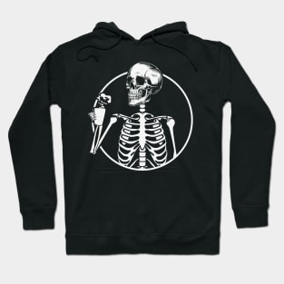 Skeleton coffee Halloween Hoodie